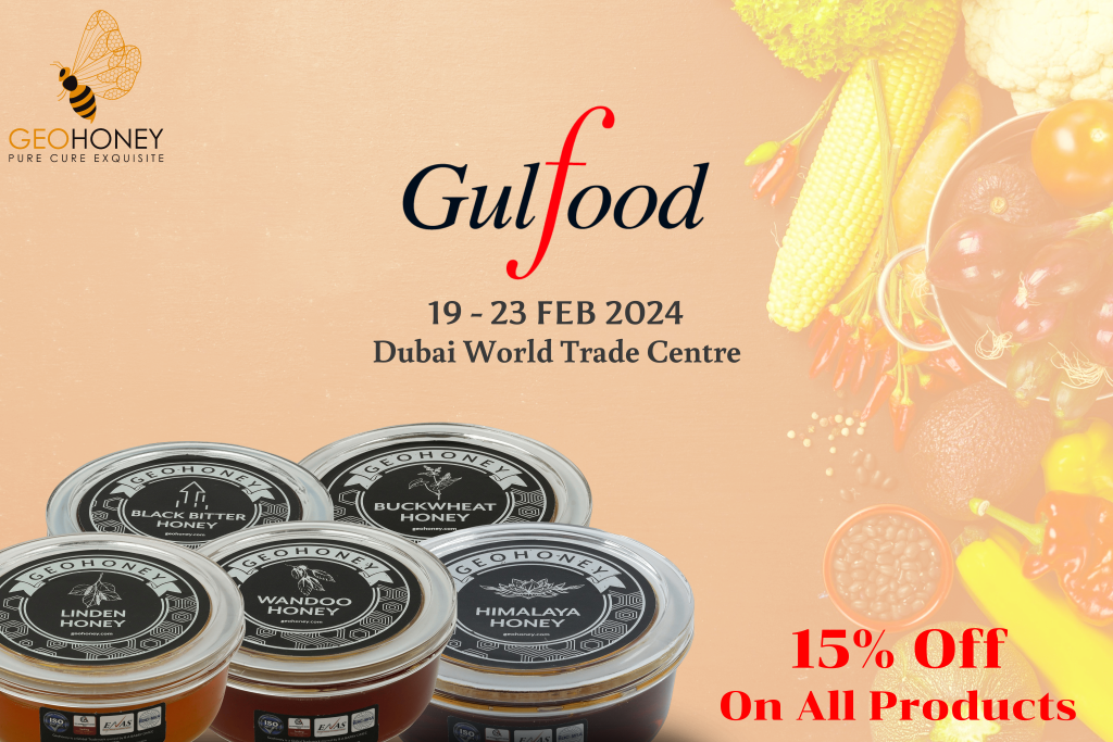 Gulfood Exclusive: Geohoney Presents a 15% Off Offer on All Honey Treats!